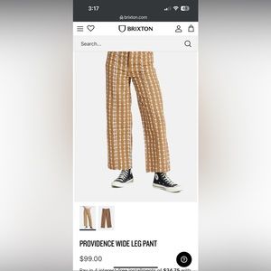 Brixton Providence wide leg jean